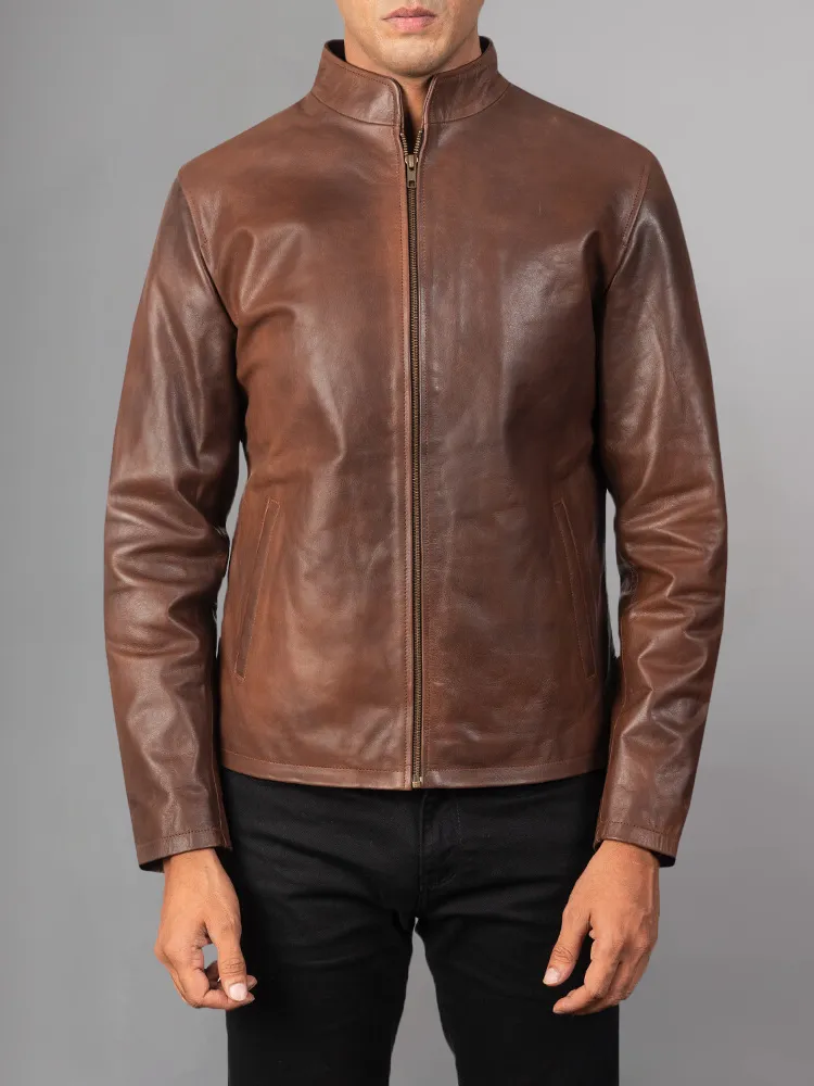 Men's Stylish Superb Real Genuine Leather Bomber Biker Jacket