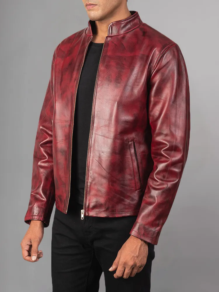 Men's Stylish Superb Real Genuine Leather Bomber Biker Jacket