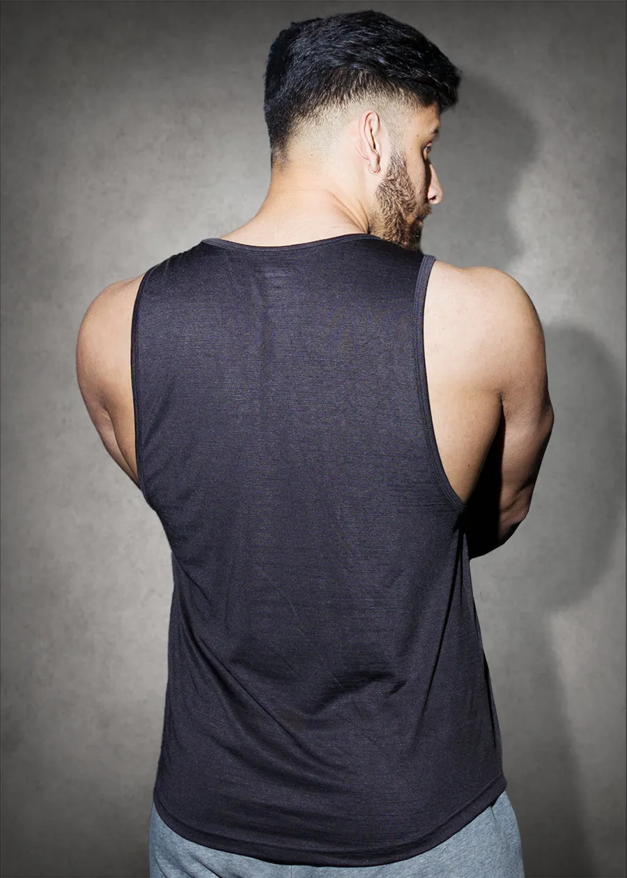 Mens Sweat in Style Vest - Black