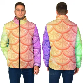 Mermaid Scales Men's Padded Jacket