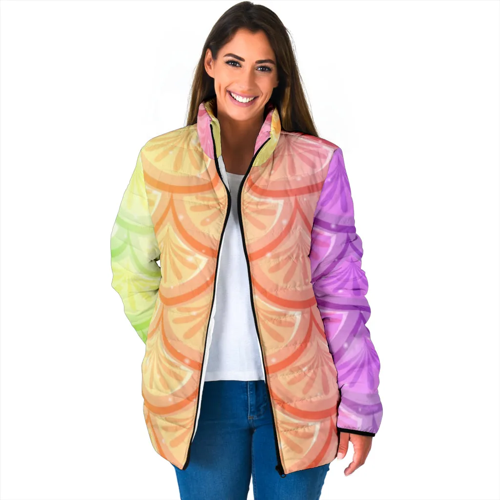 Mermaid Scales Women's Padded Jacket