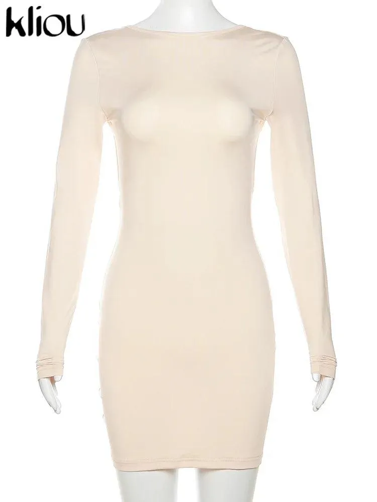 Milk Silk Backless Bodycon Dress: Empowered Summer Fashion