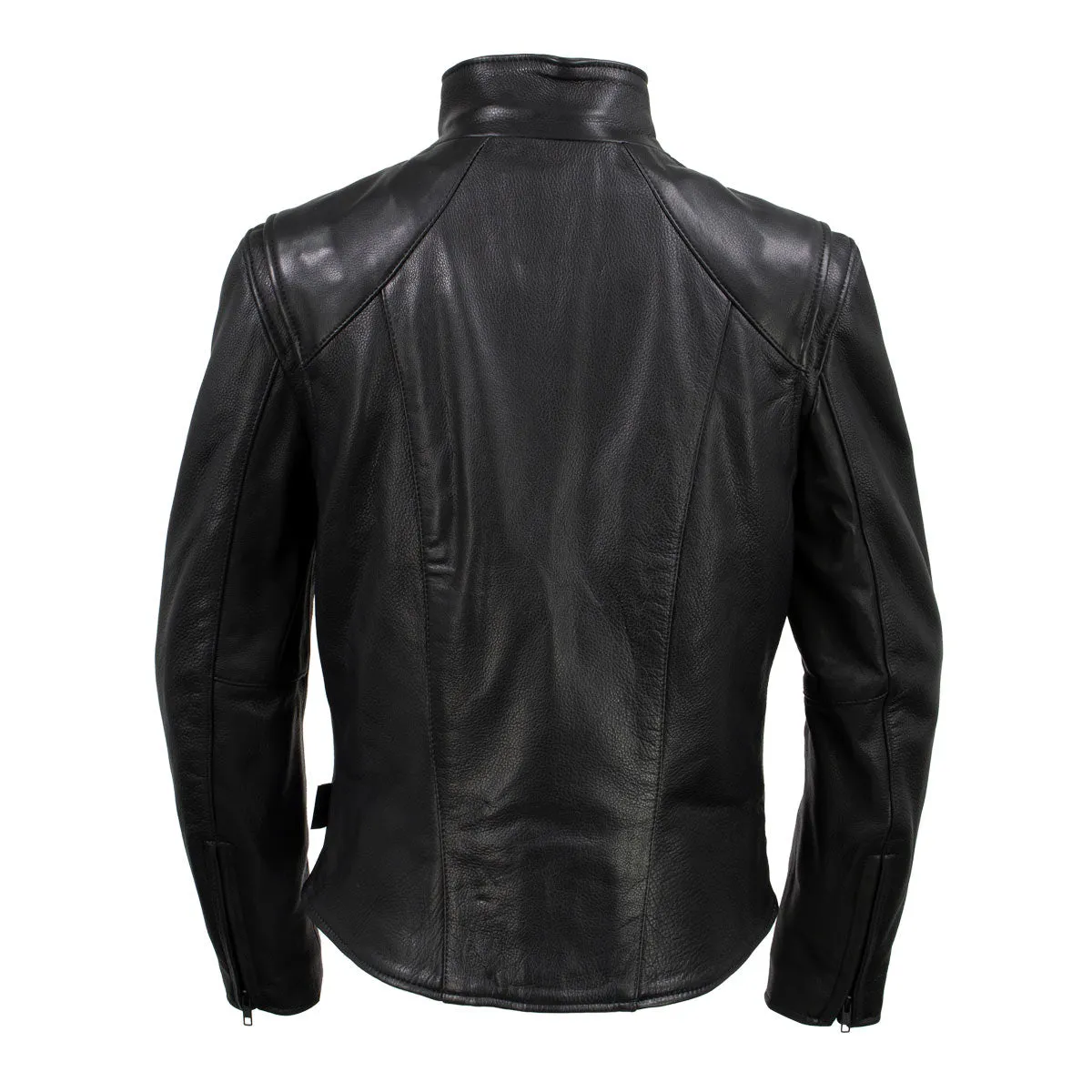 Milwaukee Leather USA MADE MLJKL5003 Women's Black 'Serene' Clean Cut Premium Motorcycle Leather Jacket