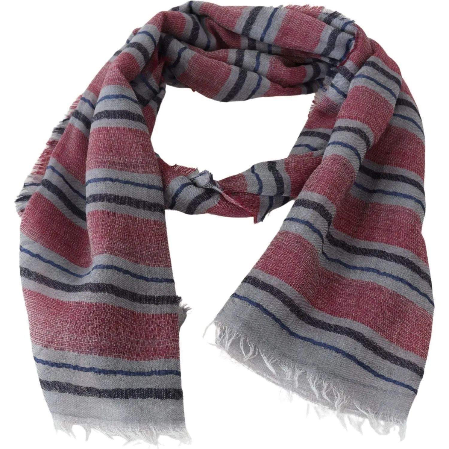 Missoni Elegant Multicolor Striped Wool Scarf