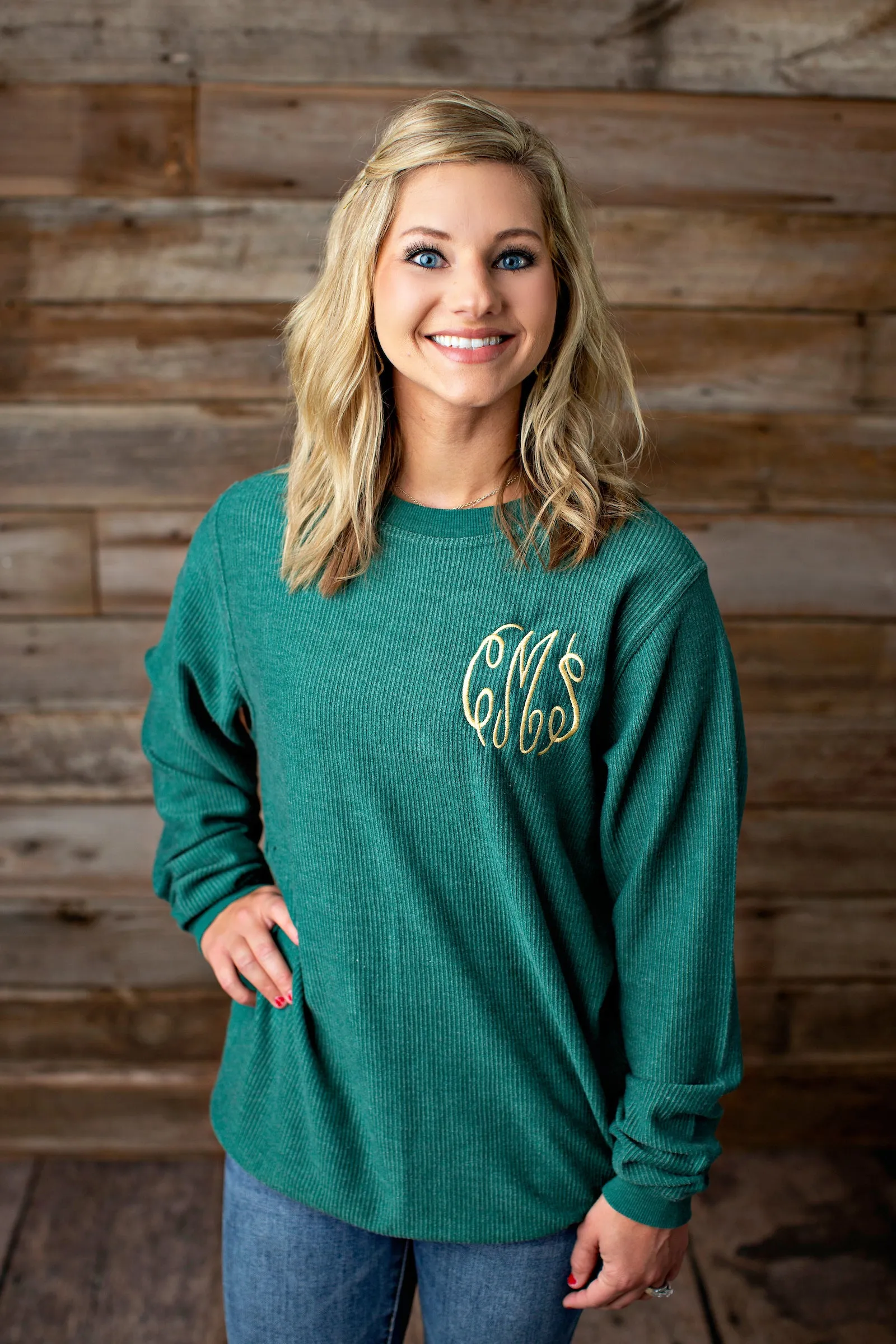 Monogrammed Lightweight Corduroy Sweater Pullover - 2020