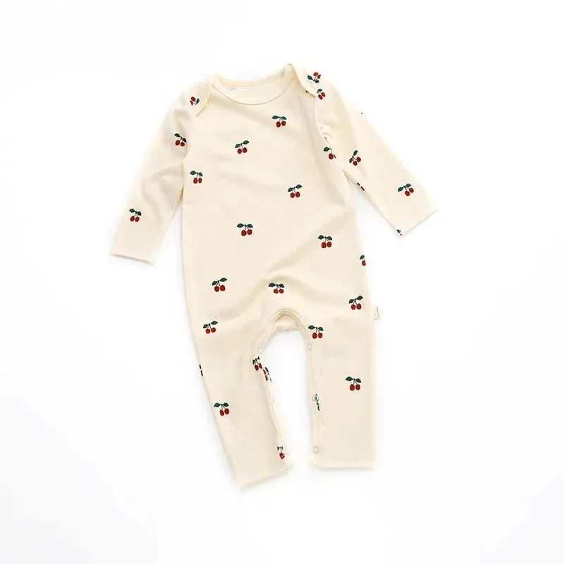 Newborn baby Girls Long Sleeve Cotton Romper