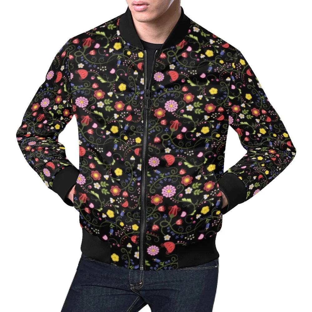 Nipin Blossom Midnight Bomber Jacket for Men