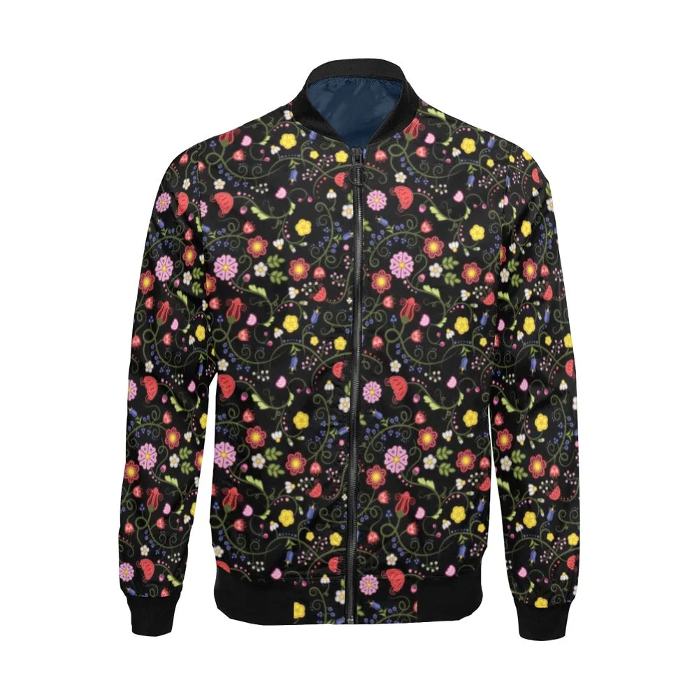 Nipin Blossom Midnight Bomber Jacket for Men