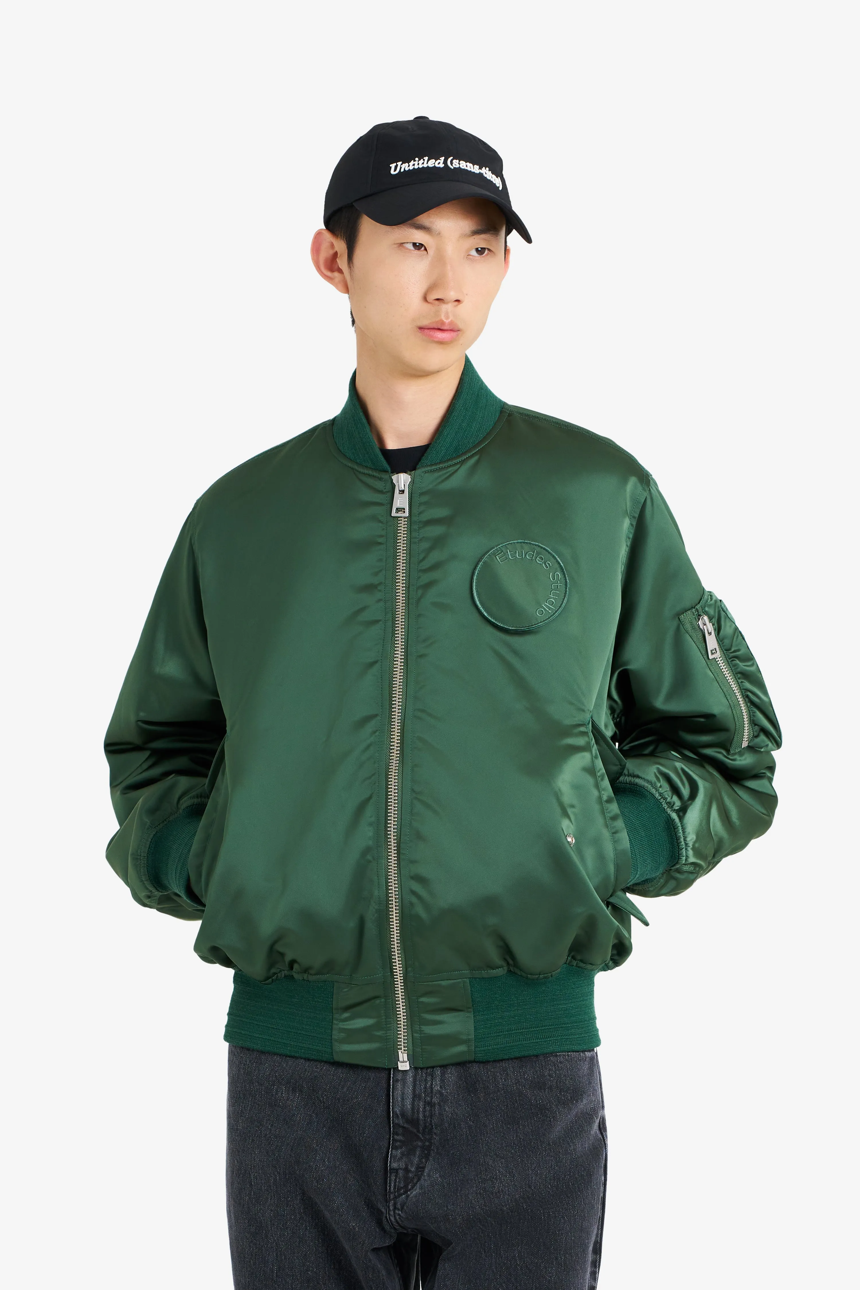 NYLON BOMBER JACKET GREEN