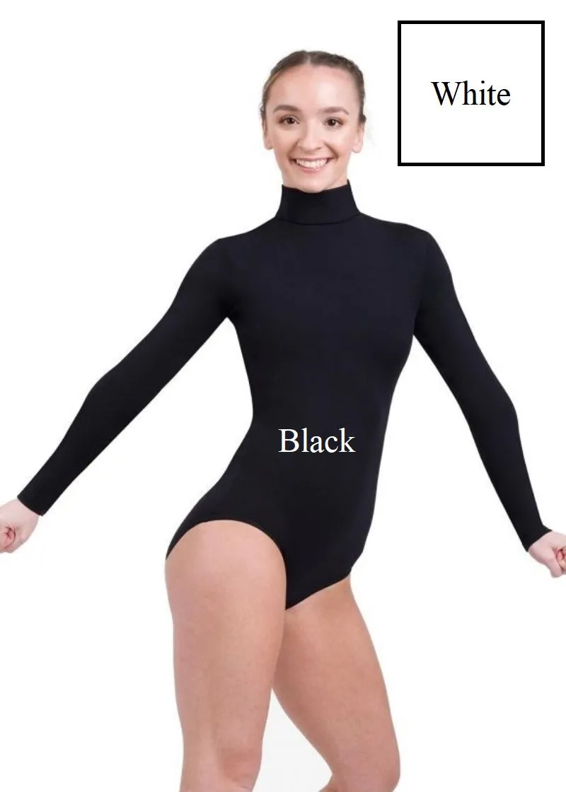 ON SALE Team Basics Turtleneck Long Sleeve Leotard