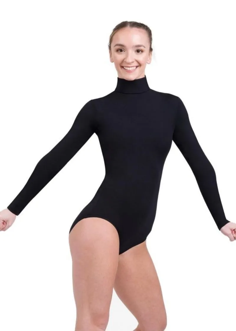 ON SALE Team Basics Turtleneck Long Sleeve Leotard