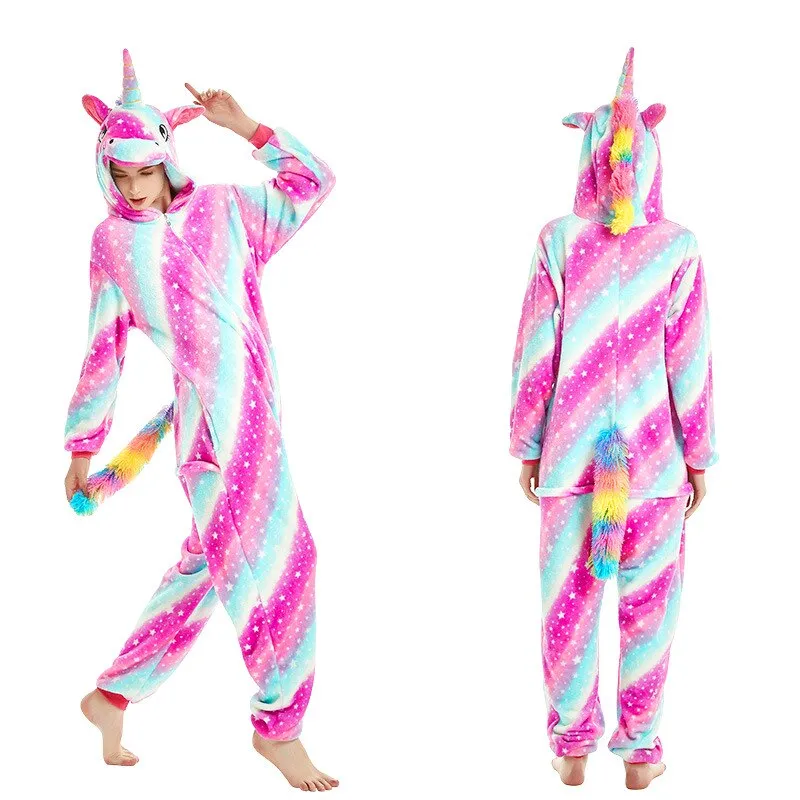 Onesie For Adults Kids Pyjamas Women Pajamas Animal Cosplay One Piece Sleepwear Child Boys Girls Jumpsuit Stitch Cartoon Onesie