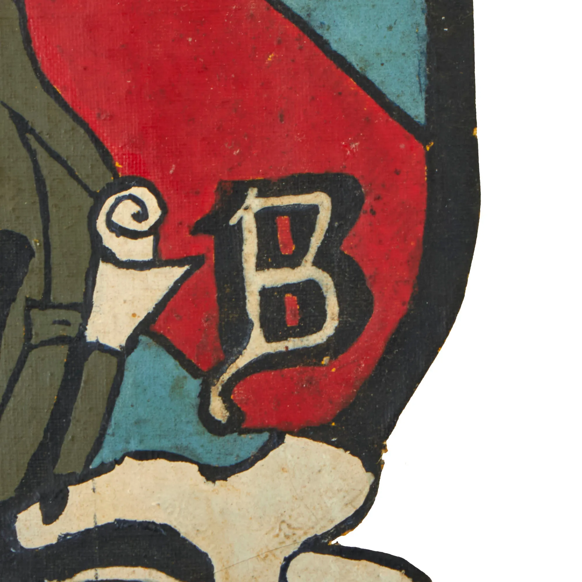 Original U.S. WWII 5th Bombardment Group (5th BG) "Bomber Barons", 23rd Bomb Squadron A-2 Leather Jacket Painted Patch