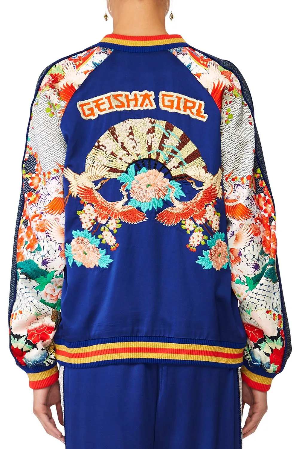 OVERSIZED BOMBER GEISHA GIRL