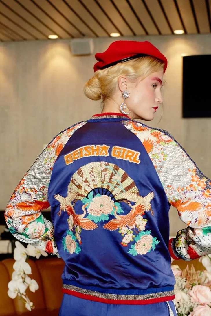 OVERSIZED BOMBER GEISHA GIRL