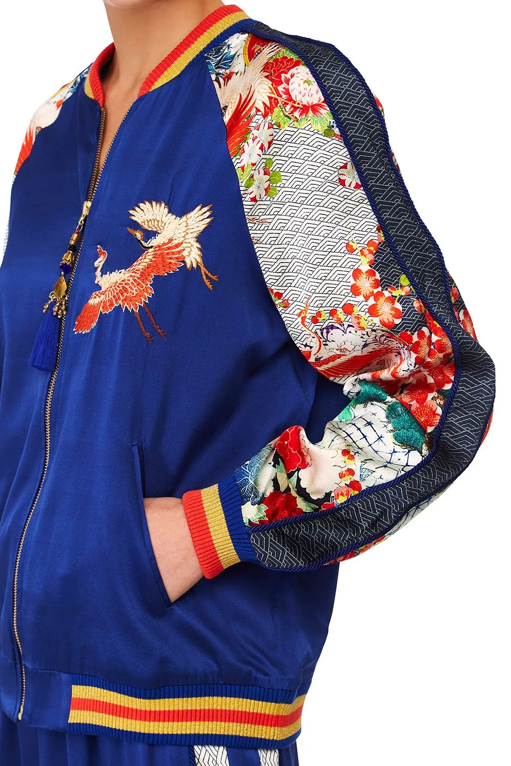 OVERSIZED BOMBER GEISHA GIRL