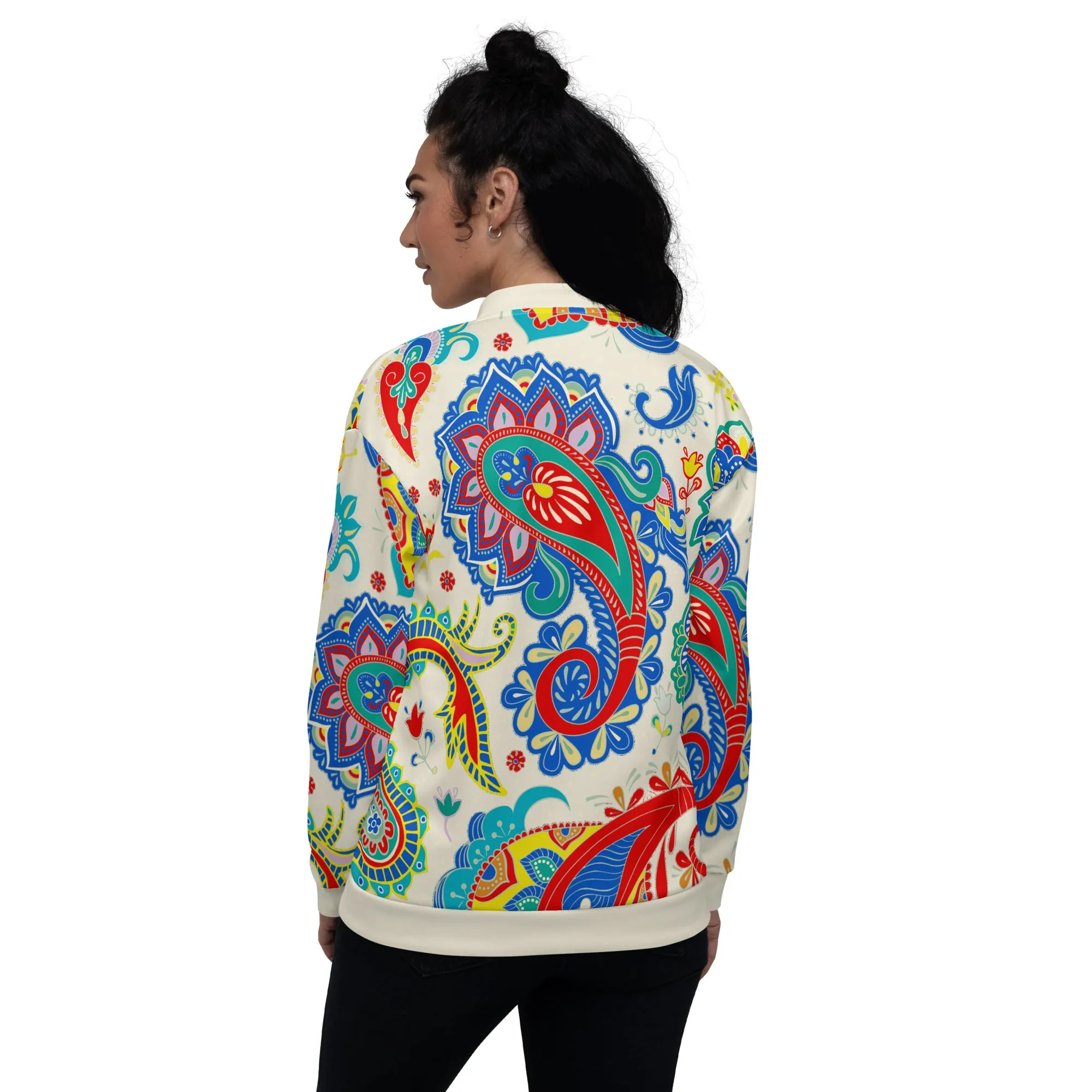 Paisley Princess Unisex Bomber Jacket