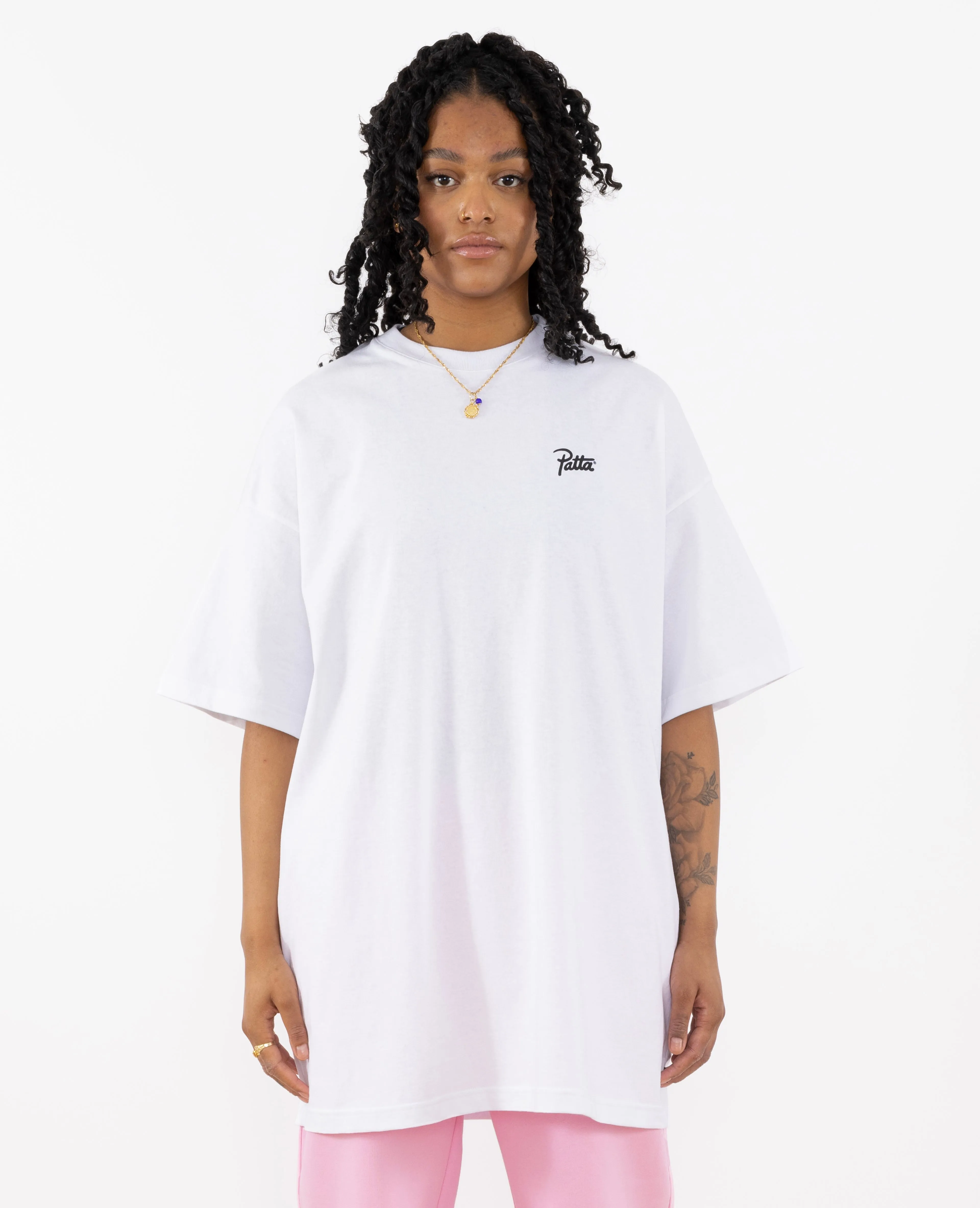 Patta Femme Basic Dress T-Shirt (White)