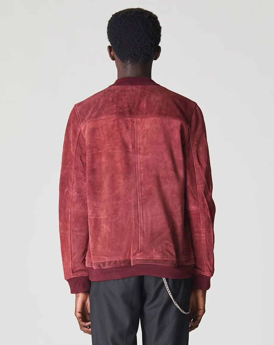 PLATO SUEDE BOMBER MENS JACKET | PORT