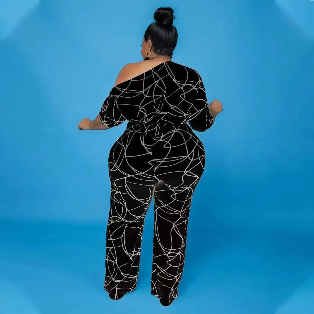 Plus Size Wide Legged Women Jumpsuits