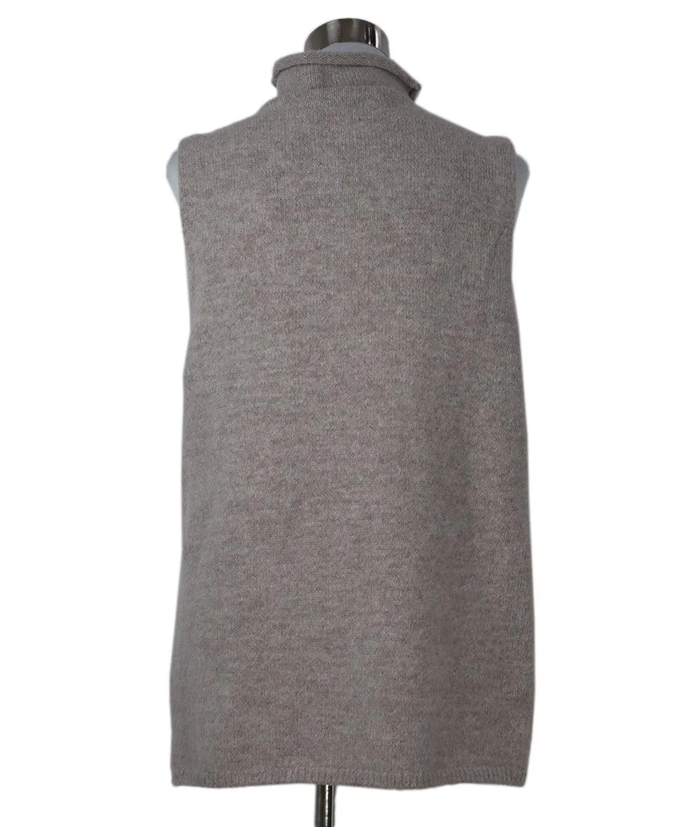 Proenza Schouler Taupe Sleeveless Turtleneck sz 6