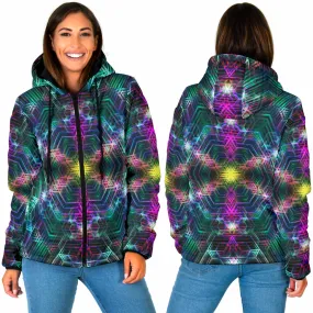 PSYCHEDELIA TUNDRA 4RT DIMENSION | WOMENS WINTER HOODIE JACKET | YANTRART