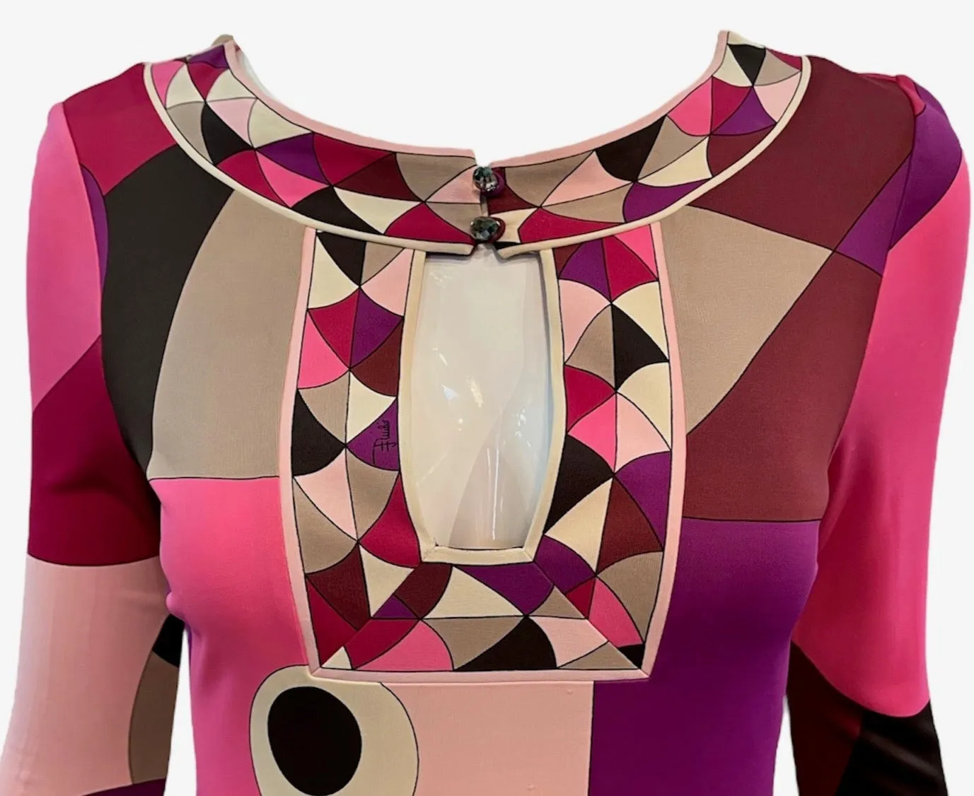 Pucci Contemporary Redux Pink & Purple Jersey Dress