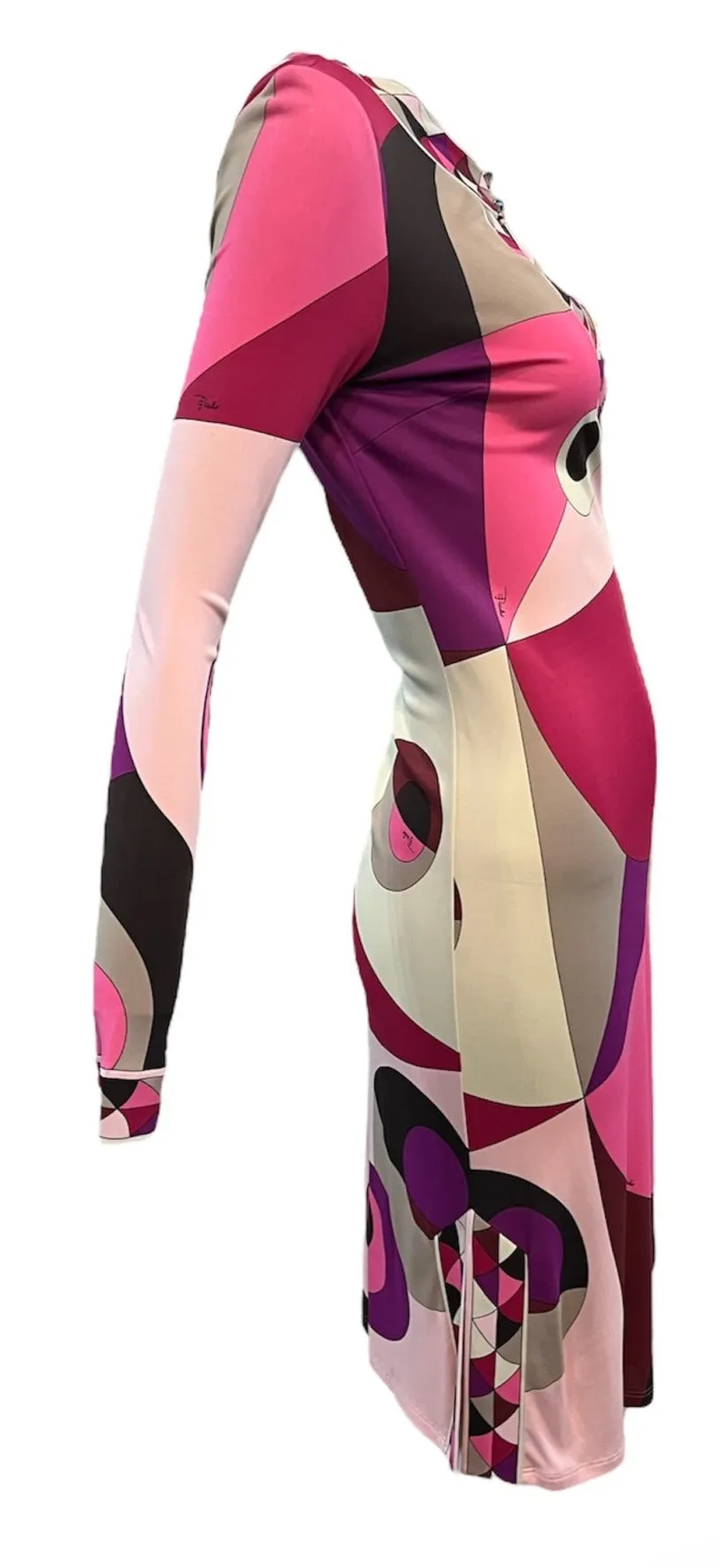 Pucci Contemporary Redux Pink & Purple Jersey Dress