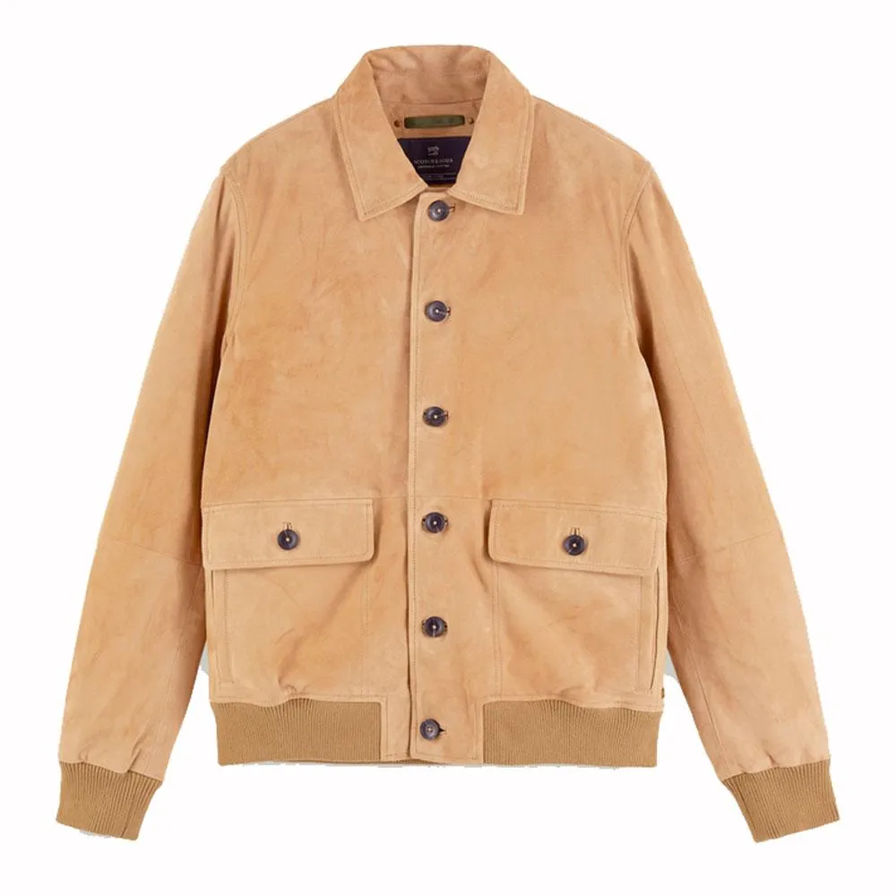 Pure Suede Bomber Jacket