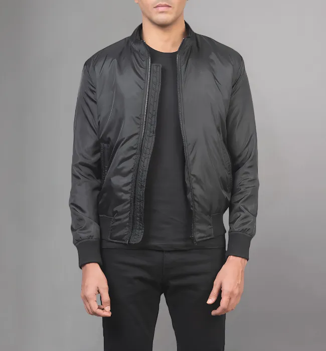 Ramon Black Bomber Jacket