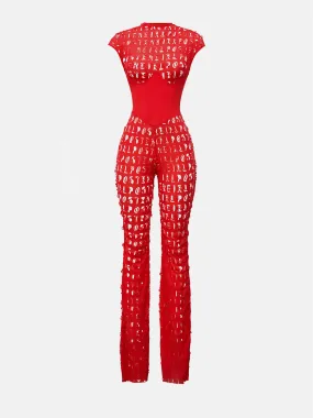 Rossi Jumpsuit Red