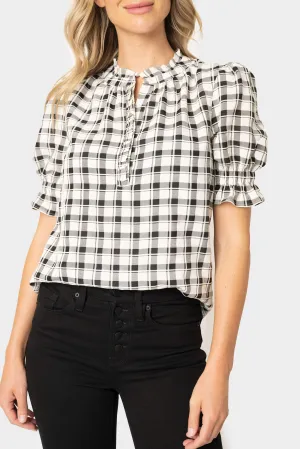 Ruffle Placket Dianthus II Blouse