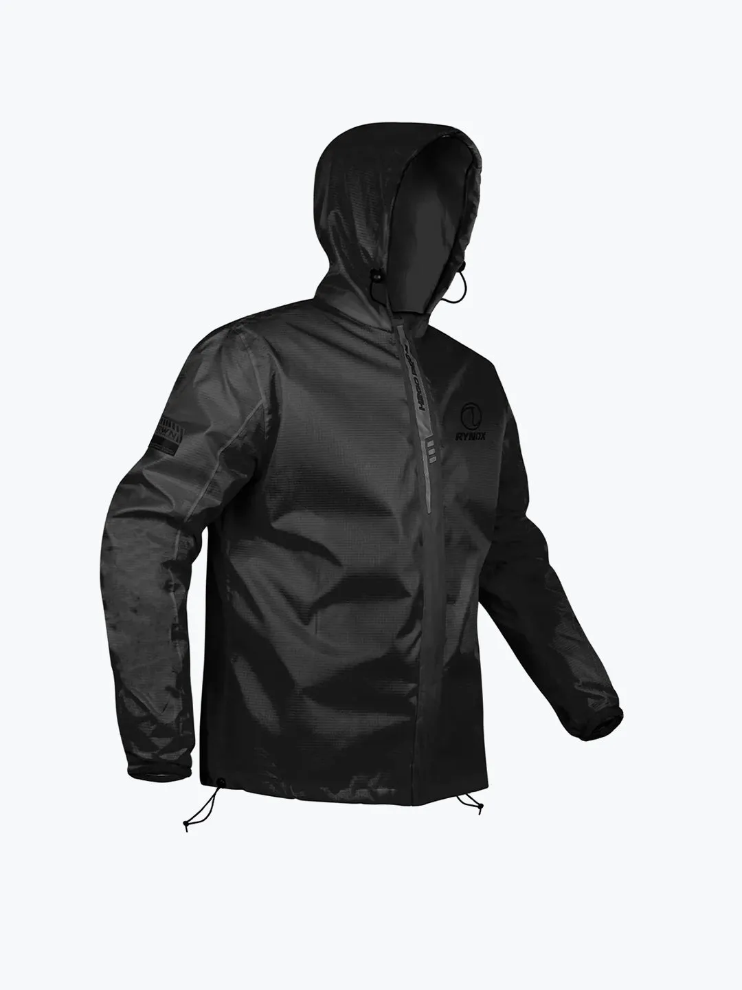 Rynox H2GO Pro 3 Rain Jacket Black