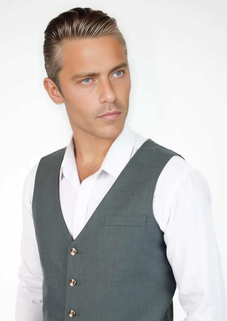 Sage Sharkskin Vest