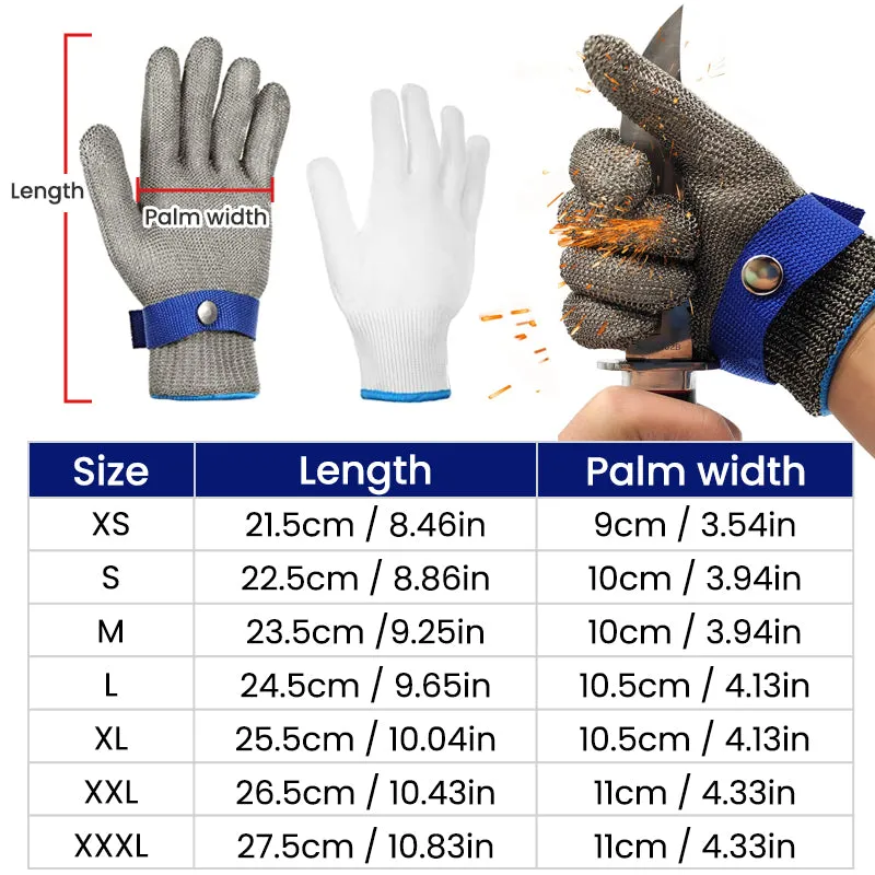 Saker Cut-Resistant Gloves Steel Wire