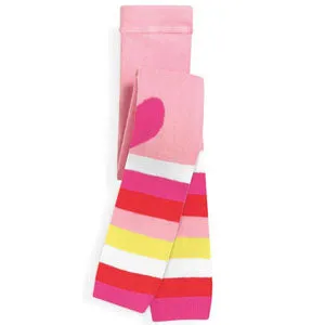 See Kai Run Hearts & Stripes Tights Pink