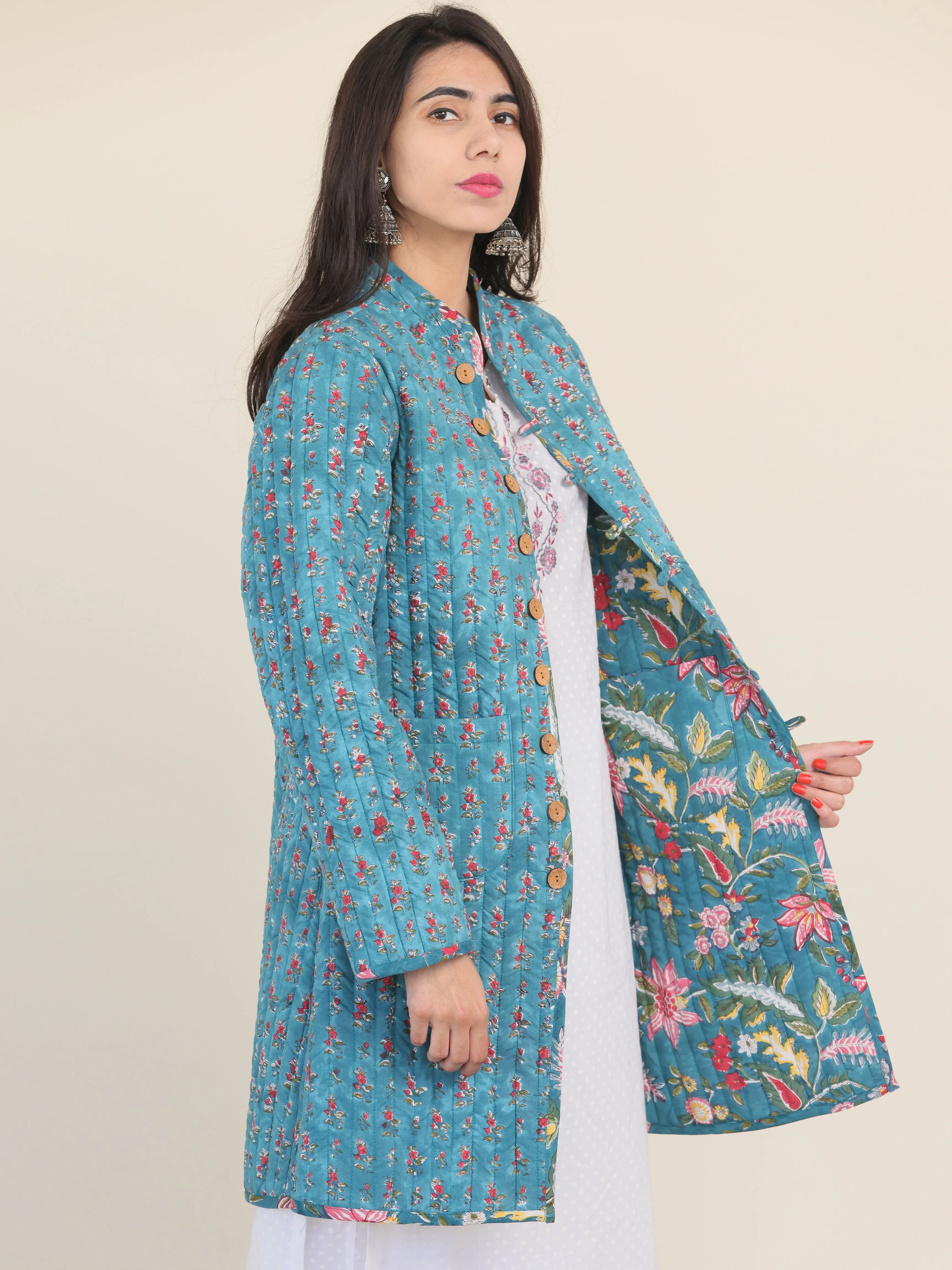 Shishir Manya Quilted Reversible Jacket