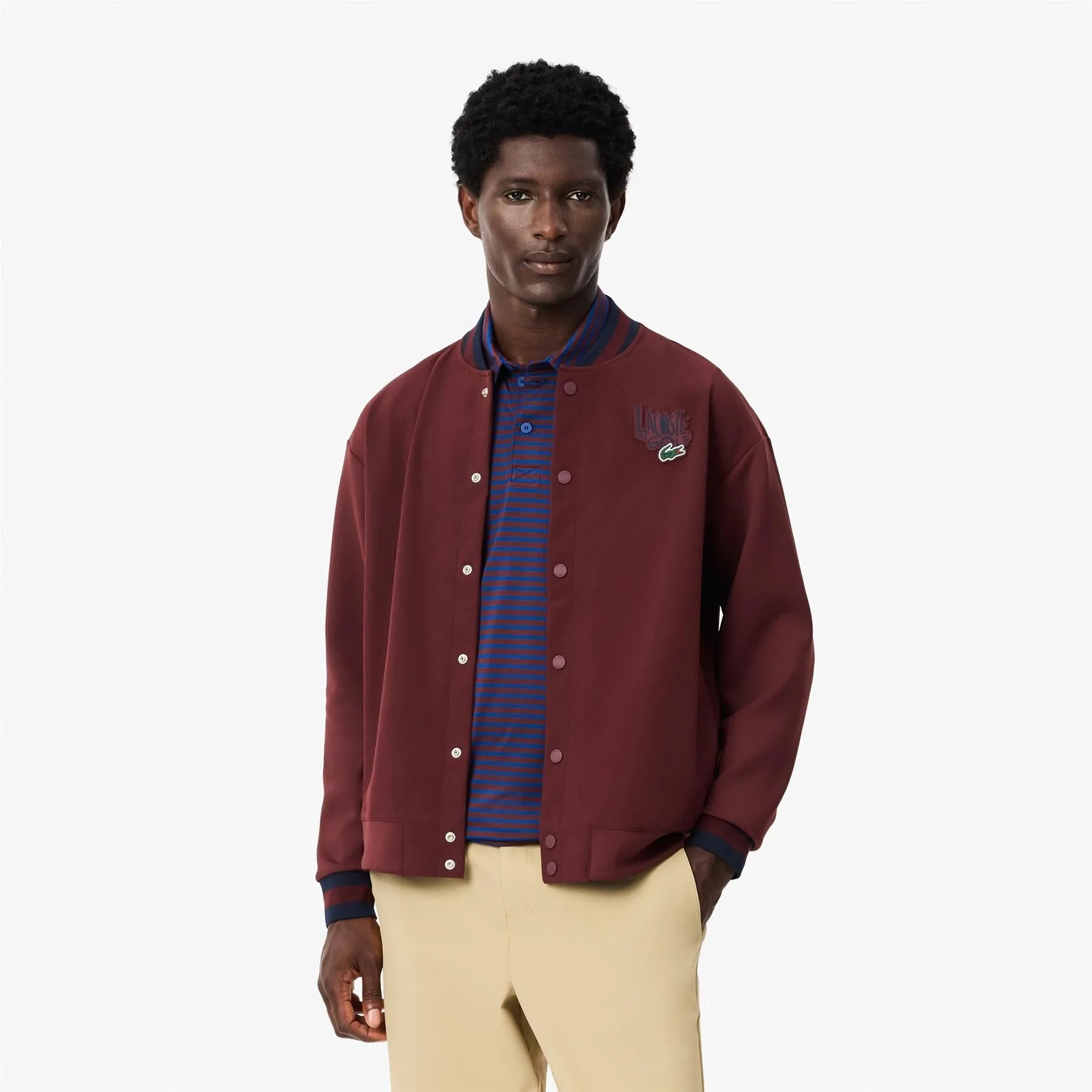 Sketch Croc Logo Bomber Jacket Red - AW24