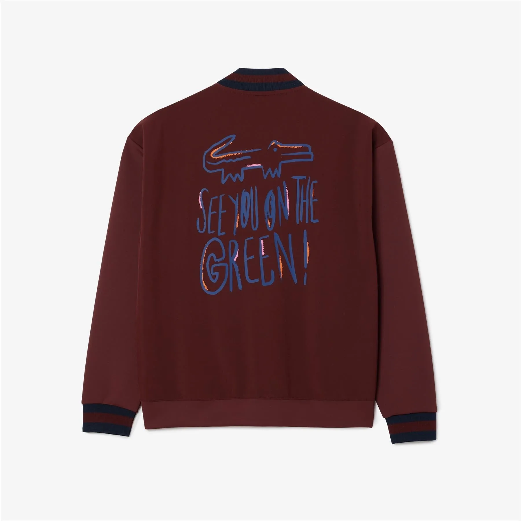 Sketch Croc Logo Bomber Jacket Red - AW24