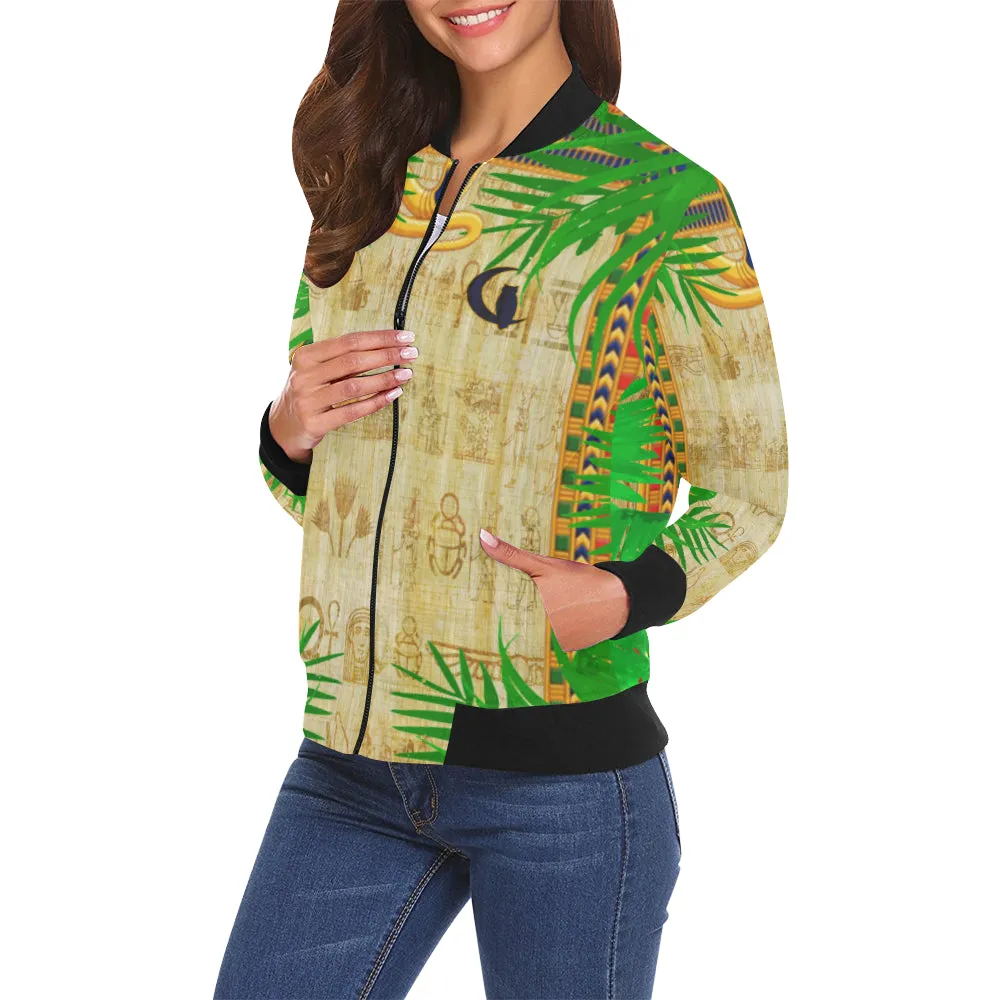 SKI MASK KWEEN All Over Print Bomber Jacket for Women