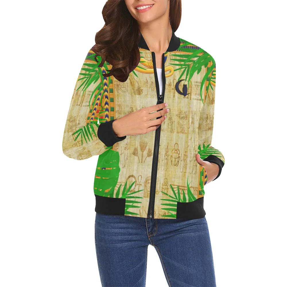 SKI MASK KWEEN All Over Print Bomber Jacket for Women