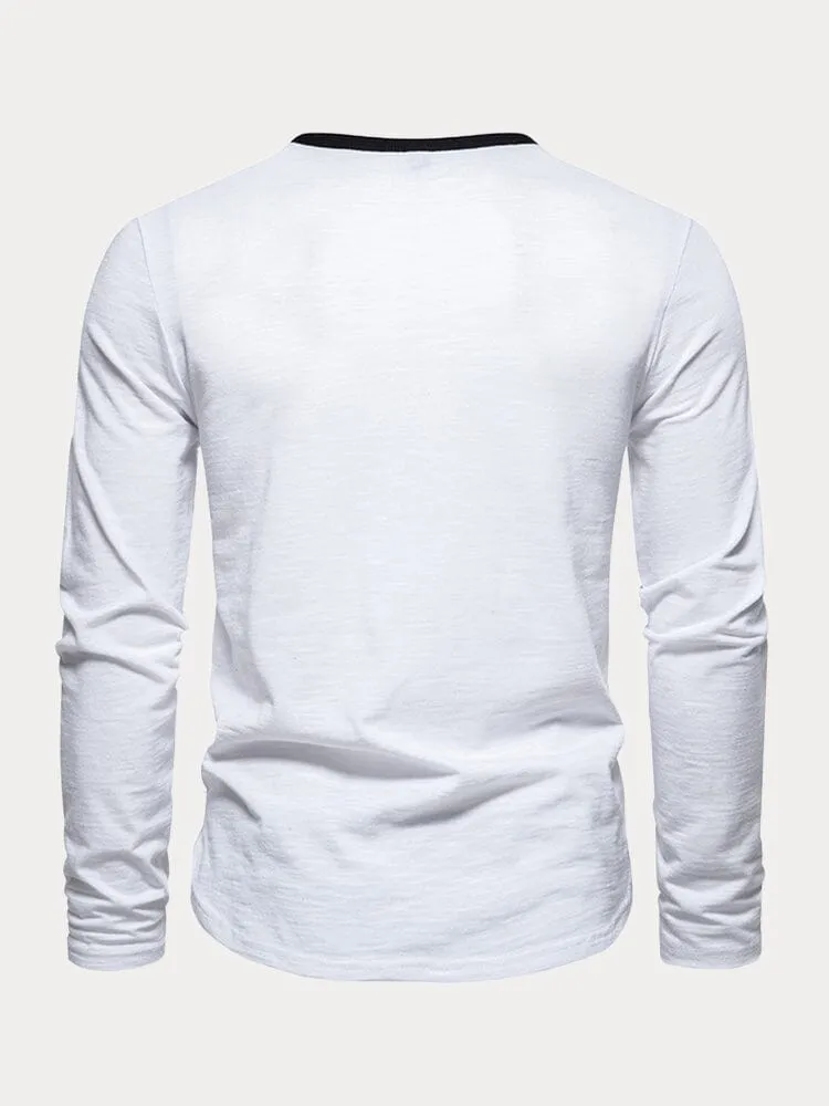 Soft 100% Cotton Henley Shirt