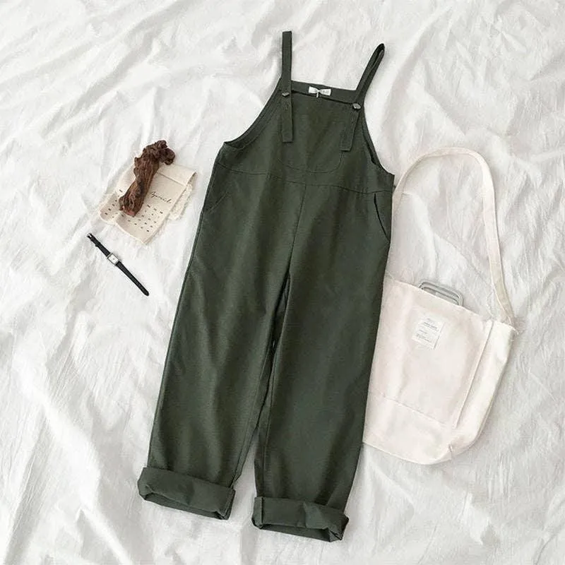 Solid Color Sleeveless High Waist Jumpsuit 9908