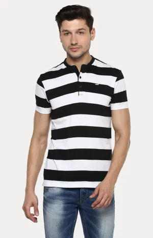 Spykar Men Black Cotton Slim Fit M and arin T-Shirt