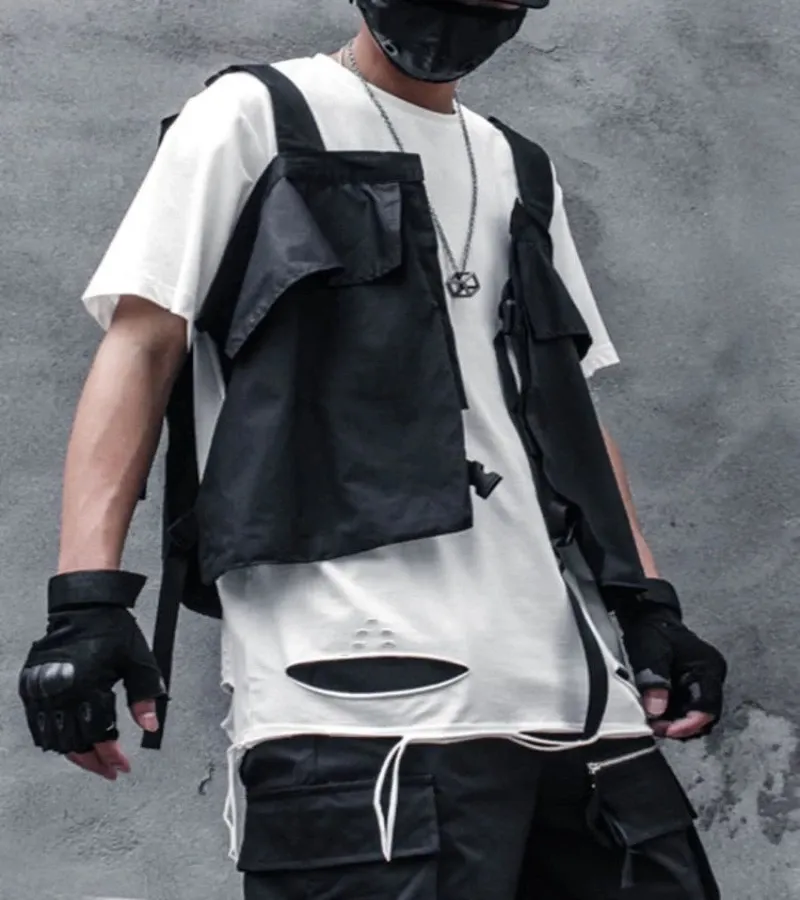 Techwear Collarless Vest