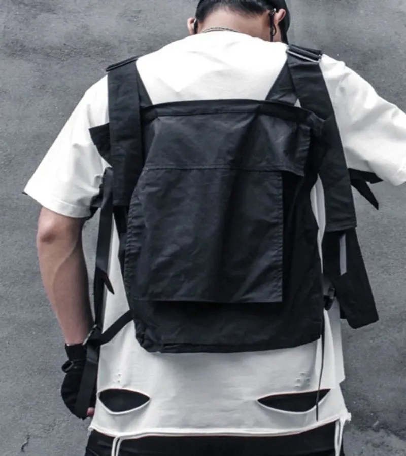 Techwear Collarless Vest