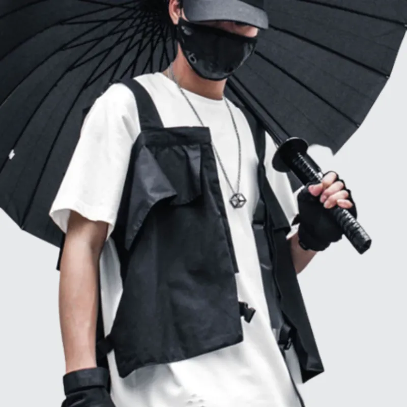 Techwear Collarless Vest