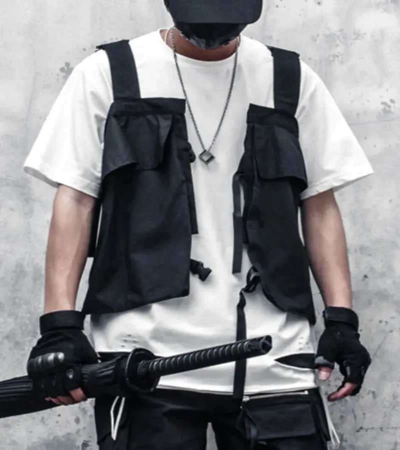 Techwear Collarless Vest