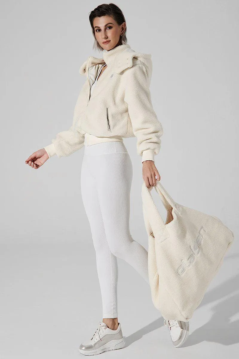 Teddy Sherpa Jacket - White Rice