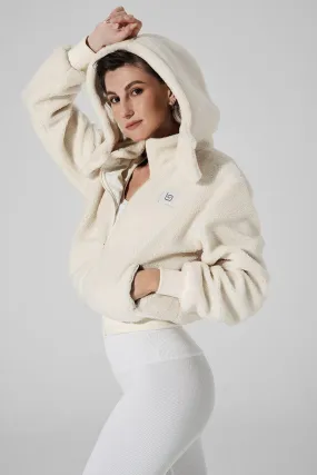 Teddy Sherpa Jacket - White Rice